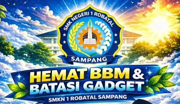SMKN 1 Robatal Gaungkan Hemat BBM dan Batasi Gadget : Dompet Aman, Prestasi Jalan Terus