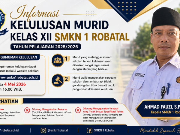SMKN 1 Robatal Imbau Siswa Kelas XII Rayakan Kelulusan Secara Tertib dan Bermartabat